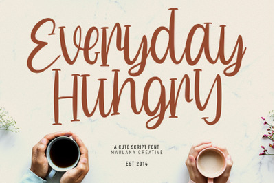 Everyday Hungry Cute Script Font