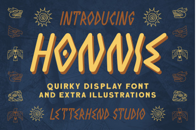 Honnie - Quirky Display Font