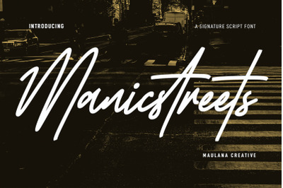 Manic Streets Signature Font