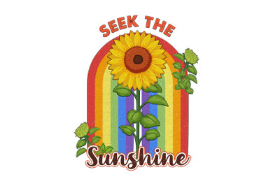 Retro Seek The Sunshine Sublimation