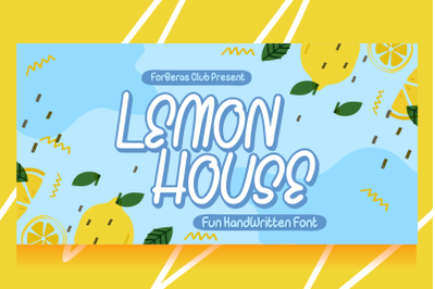 Lemon House | Handwritten Font