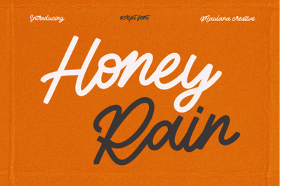 Honey Rain Signature Script Font