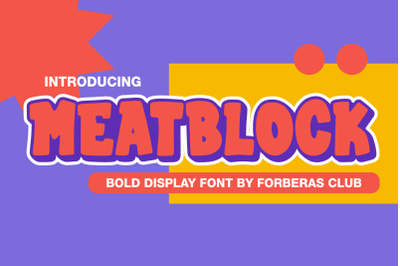 Meatblock | Bold Display Handwritten Font