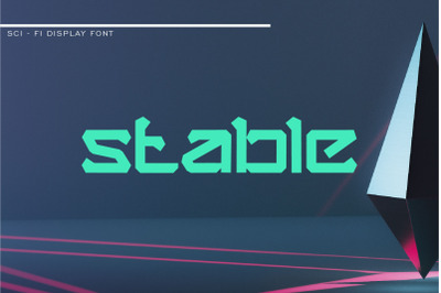 stable logo font