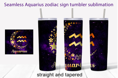 Zodiac sign tumbler sublimation png 20 oz Full wrap design