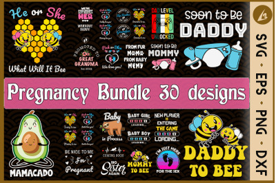 Pregnancy Bundle SVG 30 designs