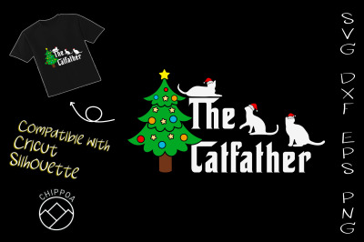 The Cat Father Funny Christmas Cat Dad