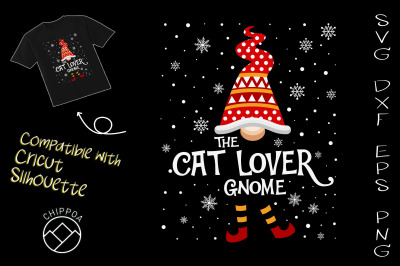 Cat Lover Gnome Family Matching Xmas