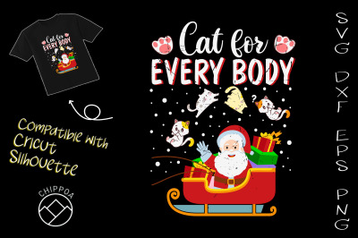 Cats For Everybody Christmas Cat Lover