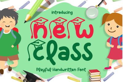 New Class Font - Cute Kids School Font