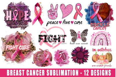 12 Files Breast Cancer Sublimation