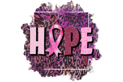 Pink Leopard Hope Sublimation