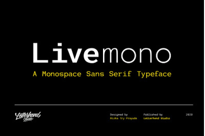 Livemono - A Monospaced Sans Serif