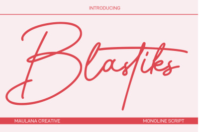 Blastiks Signature Font