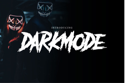 Darkmode  Horror Gothic Typeface