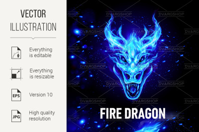 Fire Head of Dragon