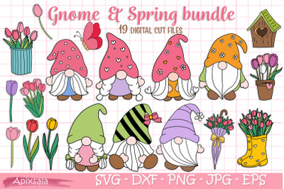 Gnome Mom / Mum-Spring, SVG Cutting File