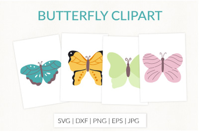 Butterfly svg clipart. Summer spring insects clipart