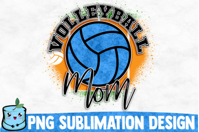 Volleyball Mom Sublimation Design