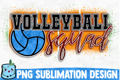 Volleyball Squad Sublimation Design