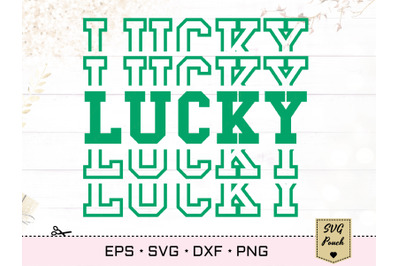 Lucky Mirrored text SVG