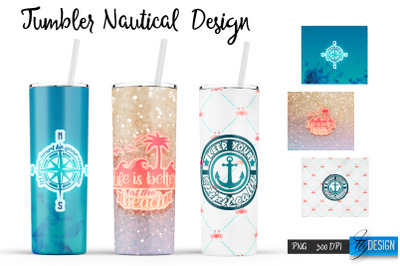 Nautical 20 Oz Tumbler Sublimation V.3