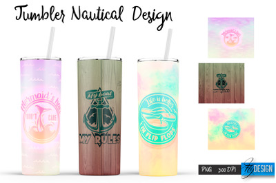 Nautical 20 Oz Tumbler Sublimation V.4