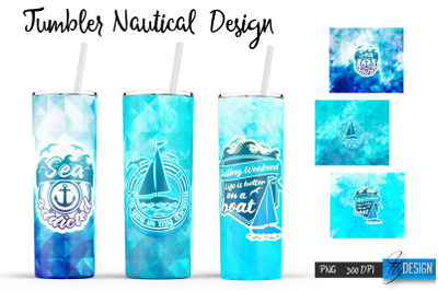 Nautical 20 Oz Tumbler Sublimation V.7