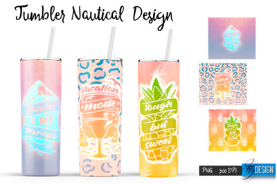 Nautical 20 Oz Tumbler Sublimation V.10