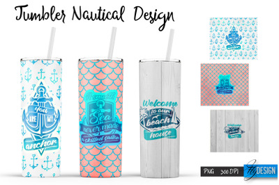 Nautical 20 Oz Tumbler Sublimation V.11