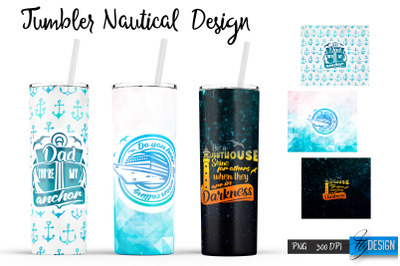 Nautical 20 Oz Tumbler Sublimation V.12