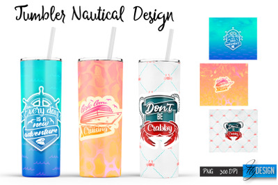 Nautical 20 Oz Tumbler Sublimation V.13