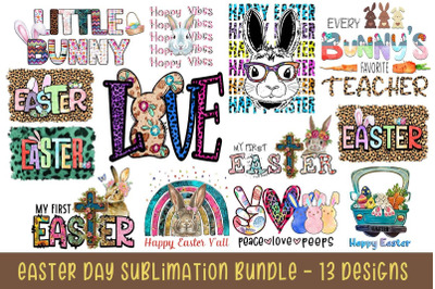13 Designs Easter Day Sublimation