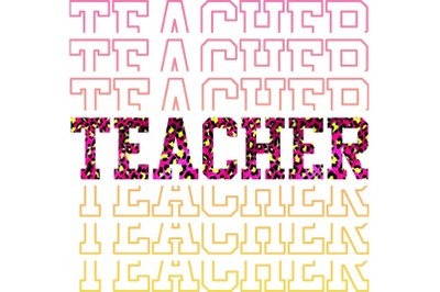 Teacher Word Art Sublimation