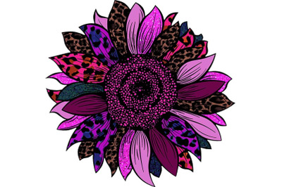 Leopard Sunflower Teacher Sublimation