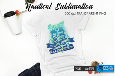 Nautical T-Shirt Sublimation Design v.1