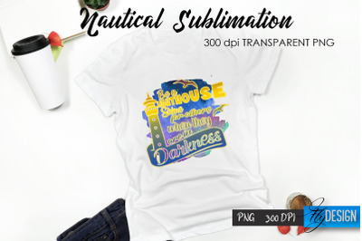 Nautical T-Shirt Sublimation Design v.2