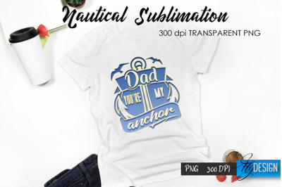 Nautical T-Shirt Sublimation Design v.3