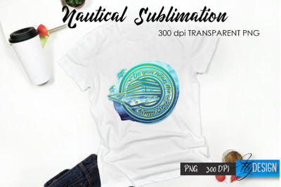 Nautical T-Shirt Sublimation Design v.4