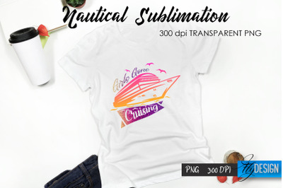 Nautical T-Shirt Sublimation Design v.7