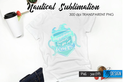 Nautical T-Shirt Sublimation Design v.8