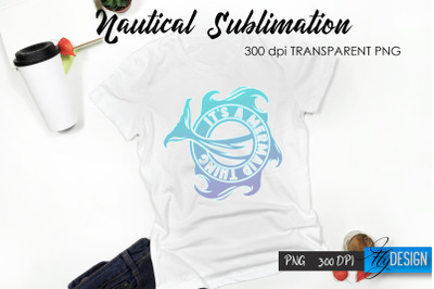 Nautical T-Shirt Sublimation Design v.13