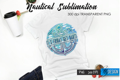 Nautical T-Shirt Sublimation Design v.14