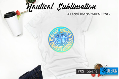 Nautical T-Shirt Sublimation Design v.15