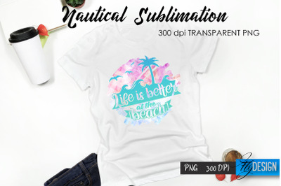 Nautical T-Shirt Sublimation Design v.17