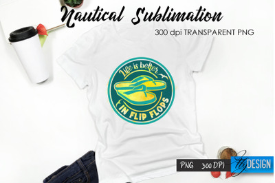 Nautical T-Shirt Sublimation Design v.18