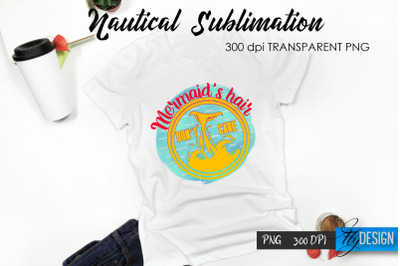 Nautical T-Shirt Sublimation Design v.19