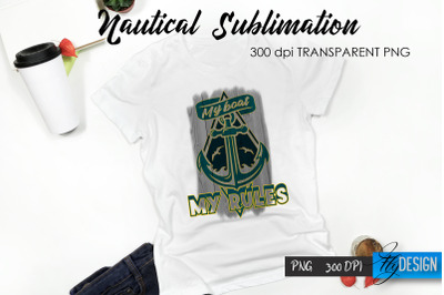 Nautical T-Shirt Sublimation Design v.20