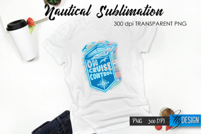 Nautical T-Shirt Sublimation Design v.23