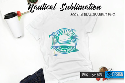 Nautical T-Shirt Sublimation Design v.26